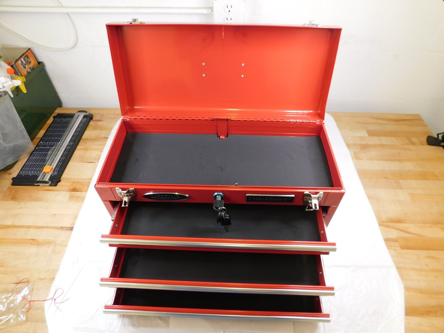 Worksmart Tool Chest: 3 Drawers, 8-5/8″ , 11-7/8″, 20-1/2WS-MH-TSTOR-001