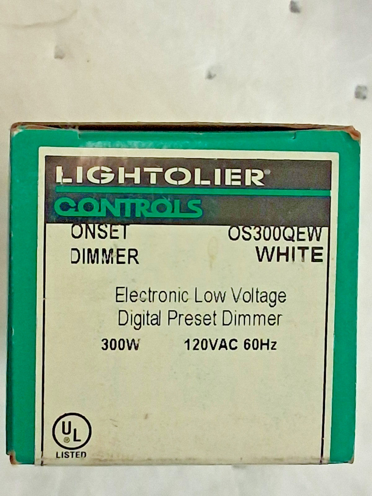 Lightolier Onset Digitial Dimmer OS300QEW