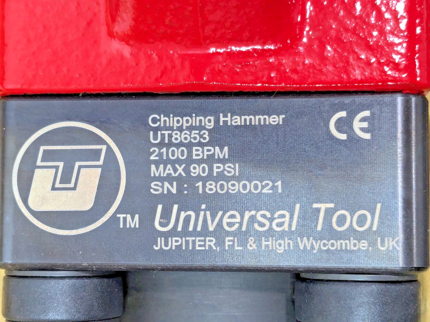 Universal Tool Air Chipping Hammer 2100 BPM 3" Stroke Length UT8653R