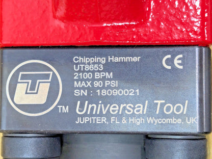 Universal Tool Air Chipping Hammer 2100 BPM 3" Stroke Length UT8653R