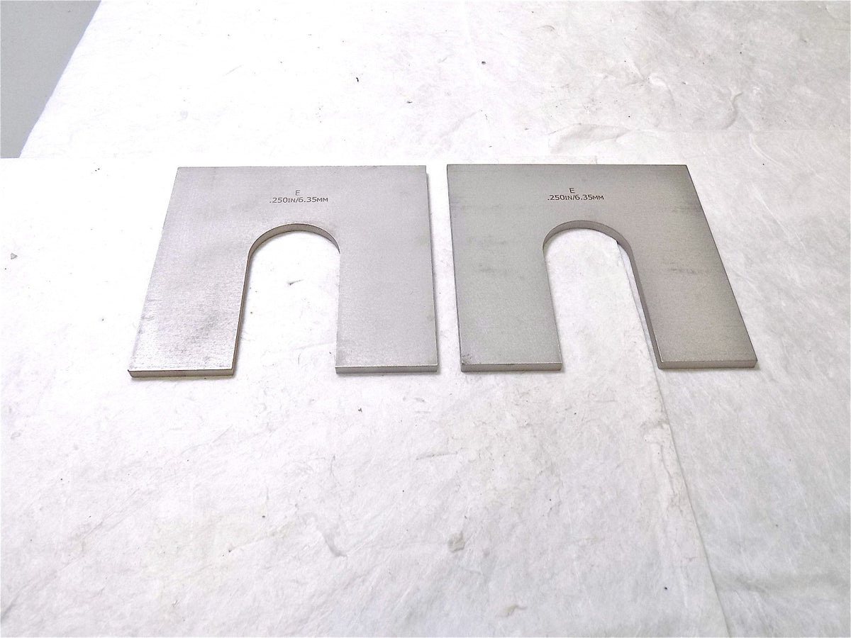 Maudlin Products Thick Slotted SS Shims 6" x 6" x 0.25" Thick Qty