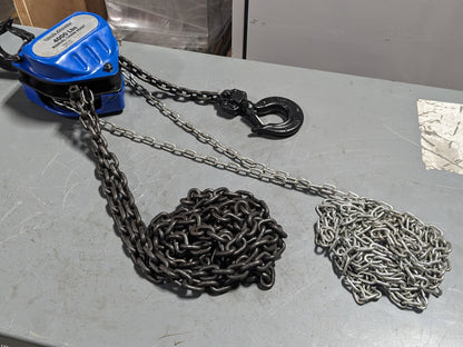 Pro Source Manual Hand Operated Chain Hoist 4000 lb. Capacity 15 ft. Lift