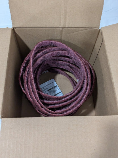 3M Abrasive Belt: 1/2" Wide, 18" OAL, Aluminum Oxide Box of 20 7000028454
