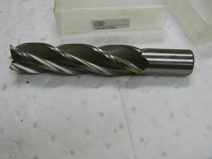 Professional High Speed Steel Square End Mill 6" LOC 1-1/2" Diam 4FL 0