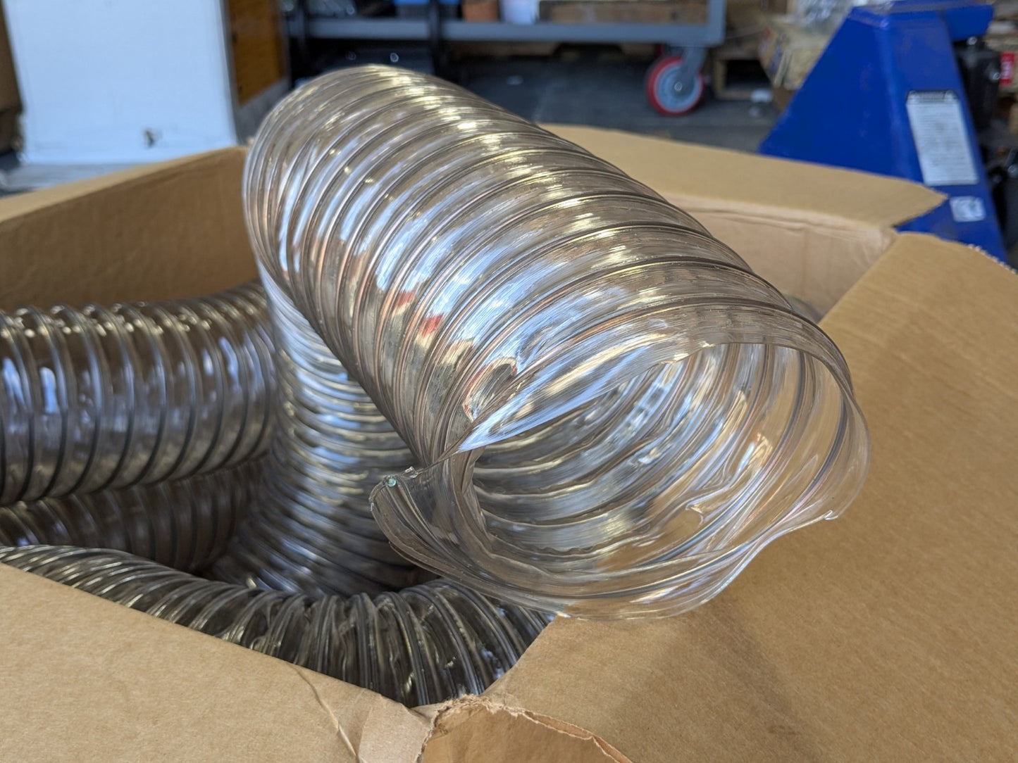 Hi-Tech Duravent CVD Clear PVC Blower Duct Hose 25 Ft. x 4 In. 2021-0400-2025