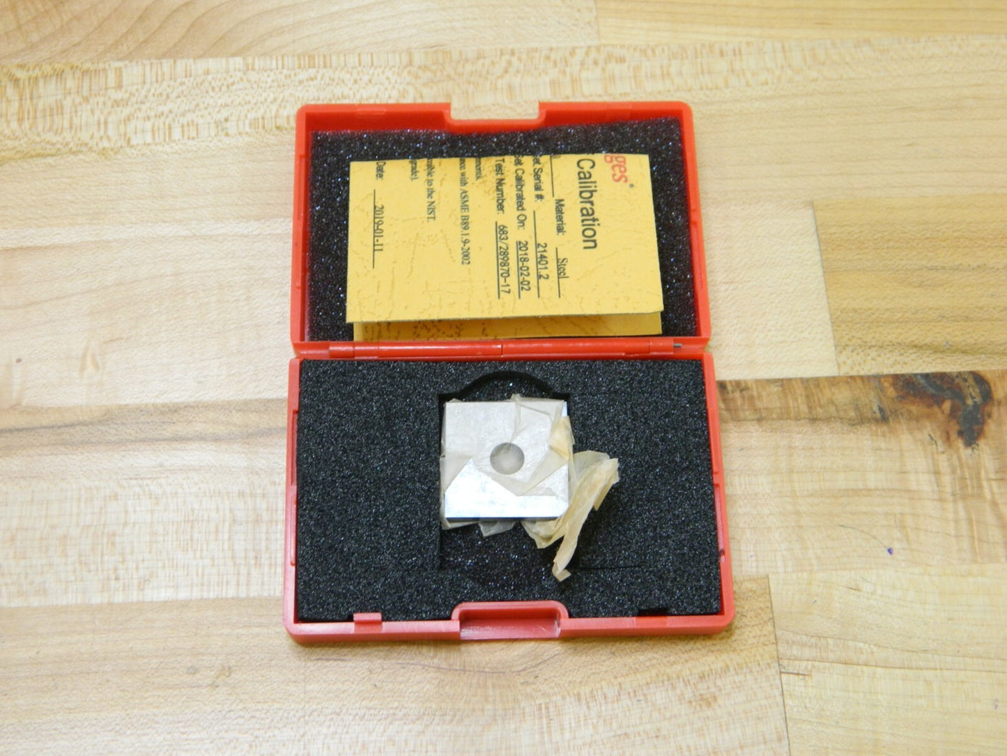 0.1001 Square Steel Gage Block Accuracy Grade 0 630-70016
