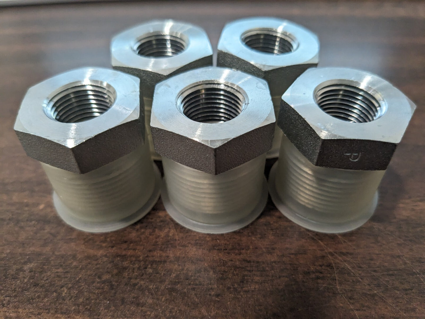 PARKER 5pk Industrial Pipe Bushing: 3/8" Female Thread KP79110