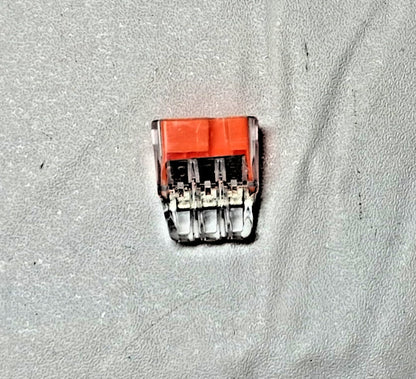IDEAL 3 Port Push-In Wire Connector 18 to 12 AWG Orange QTY250 30-1033J