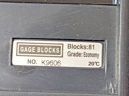 SPI 81 Piece Gage Block Set 0.05 to 4'' Range Economy Grade 30-912-0