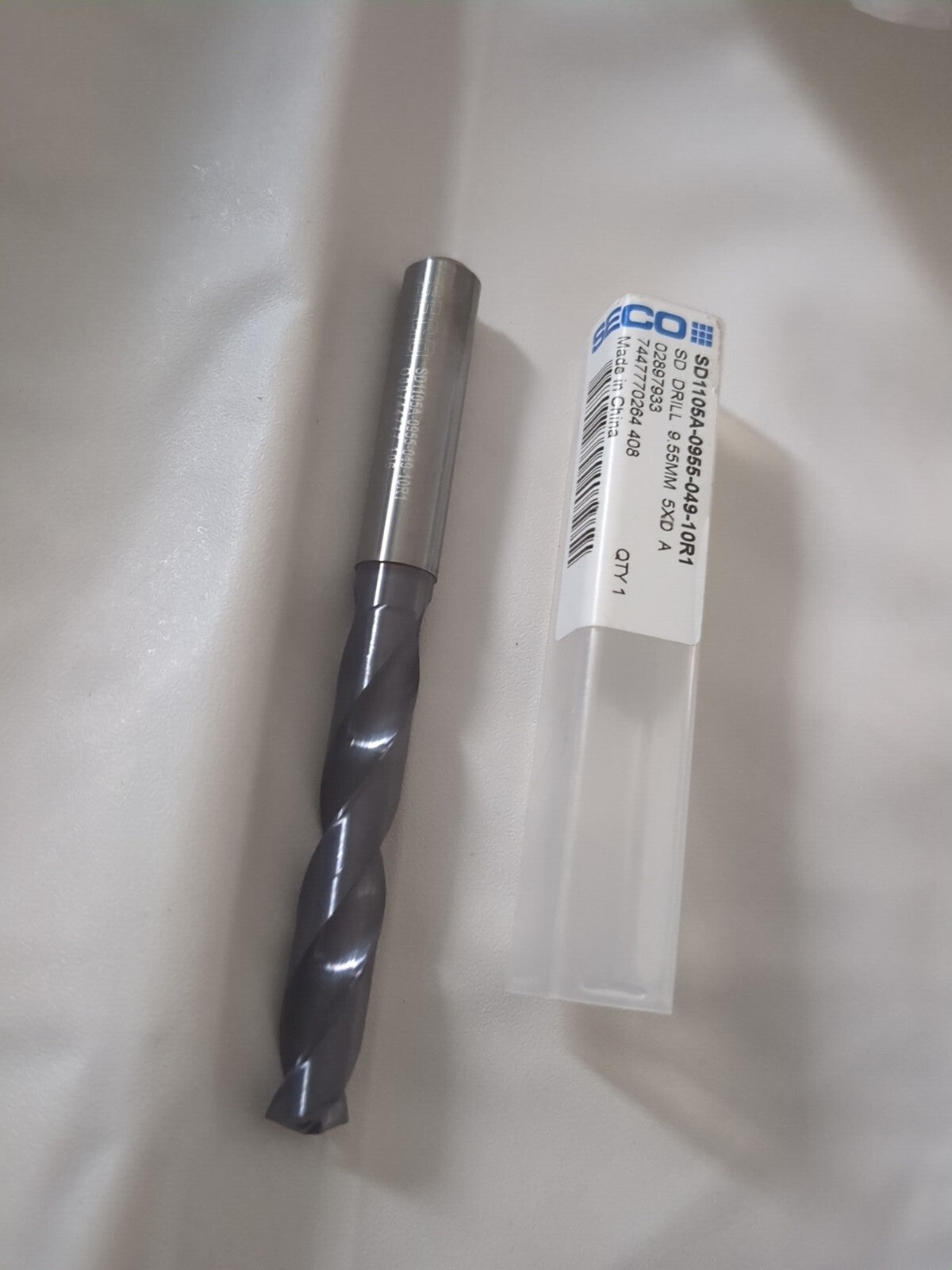 Seco Jobber Length Drill Bit 9.55 mm Dia 140 deg SolidCarbide 02897933