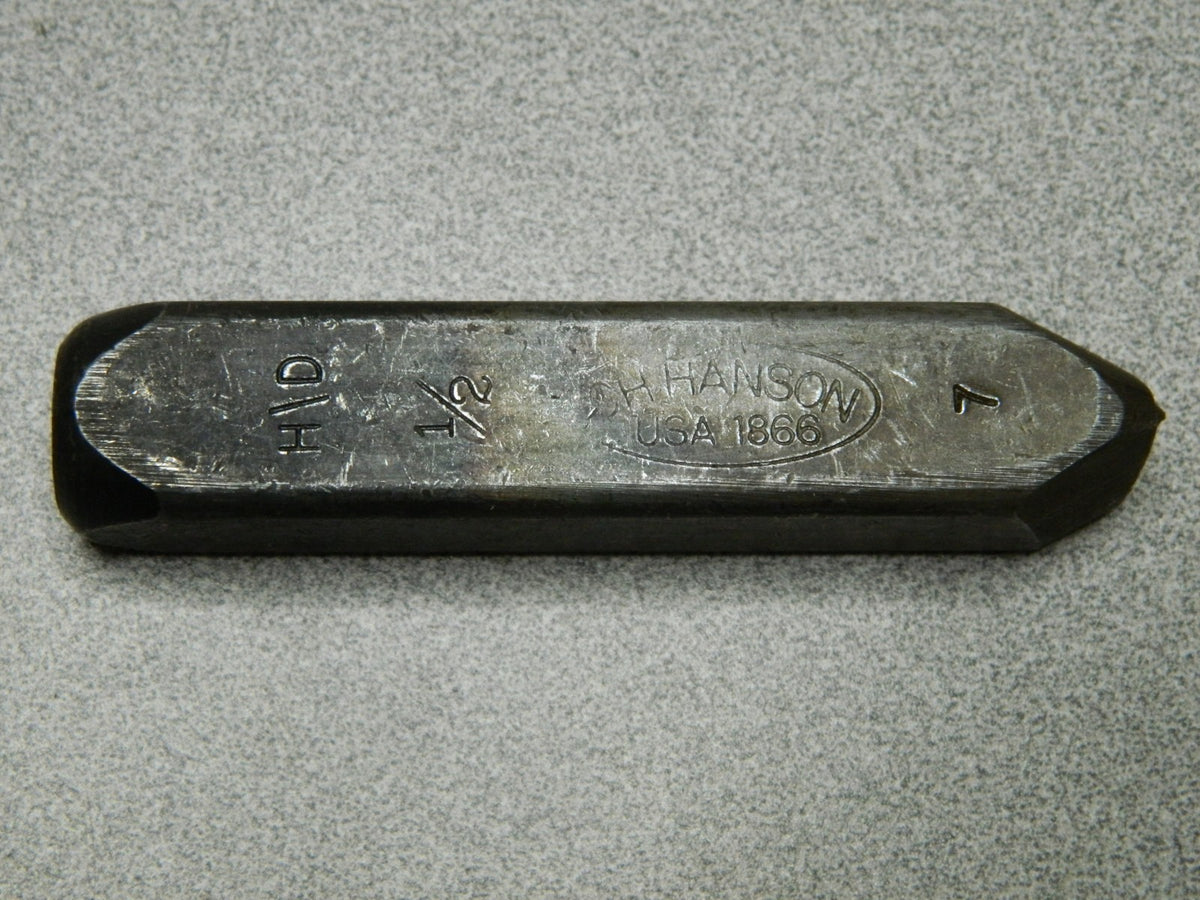 C.H. Hanson Heavy Duty Steel Stamp Set Character Size 1/2" G13240 INCOMPLETE