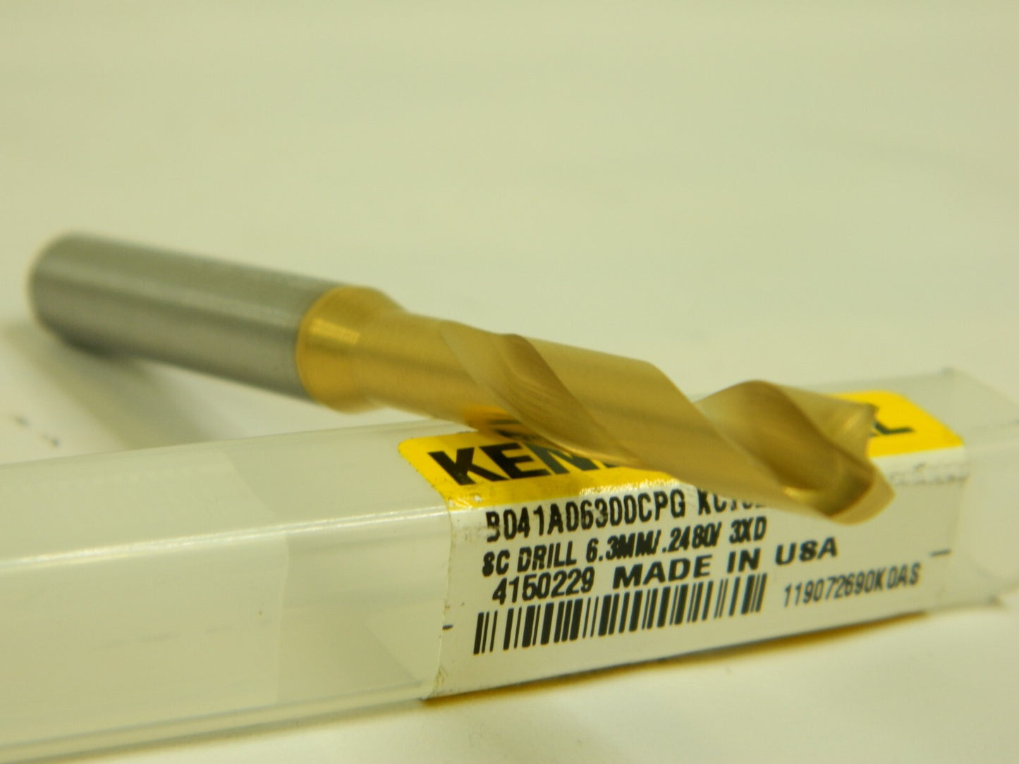 KENNAMETAL SC Screw Machine Length Drill Bit: 0.248" Dia, 140 ° 4150229