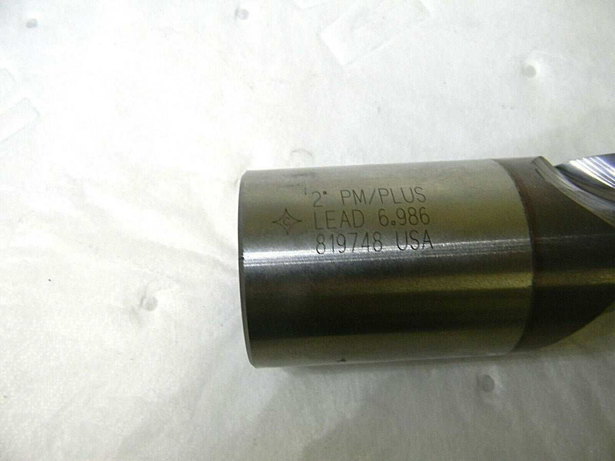Cleveland Center Cutting End Mill 2 Dia 3Fl PM Plus TiCN Coat 10 OAL C40255