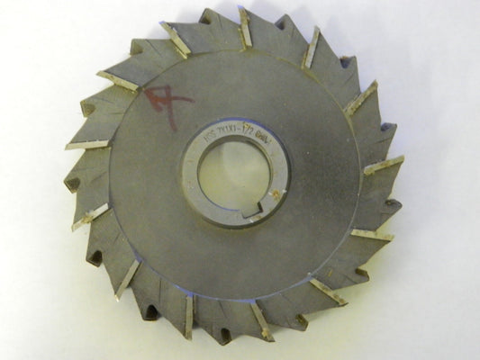 Precision Side Milling Cutter  7" x 1" x 1-1/2" Staggered Tooth #XST-79770-B