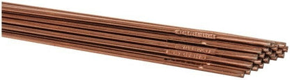 WELDER'S CHOICE Brazing Alloy: Carbon Steel, 1/8" Dia, 36" Long, 10 LBS ER70S2
