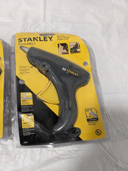 STANLEY Hot Melt Glue Gun: Electric, Gray &amp; Yellow Qty 2 GR25