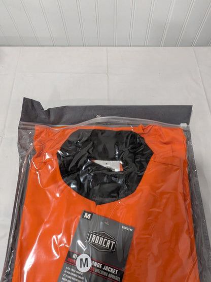 Ironcat Jacket: Flame-Resistant &amp; Welding, Size Medium, Sateen Cotton 7060/M