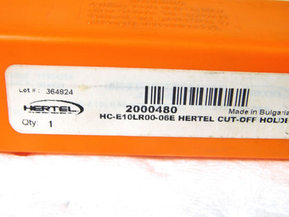Hertel Indexible Cutoff Toolholder 0.27 Max DOC 3/8 Shank Dia 6 OAL 2000480