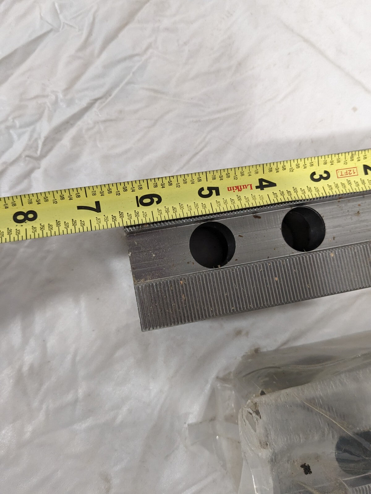Soft Lathe Chuck Jaw: Serrated 6-1/2" OAL, 2-1/2" OAW, 2-5/8" OAH