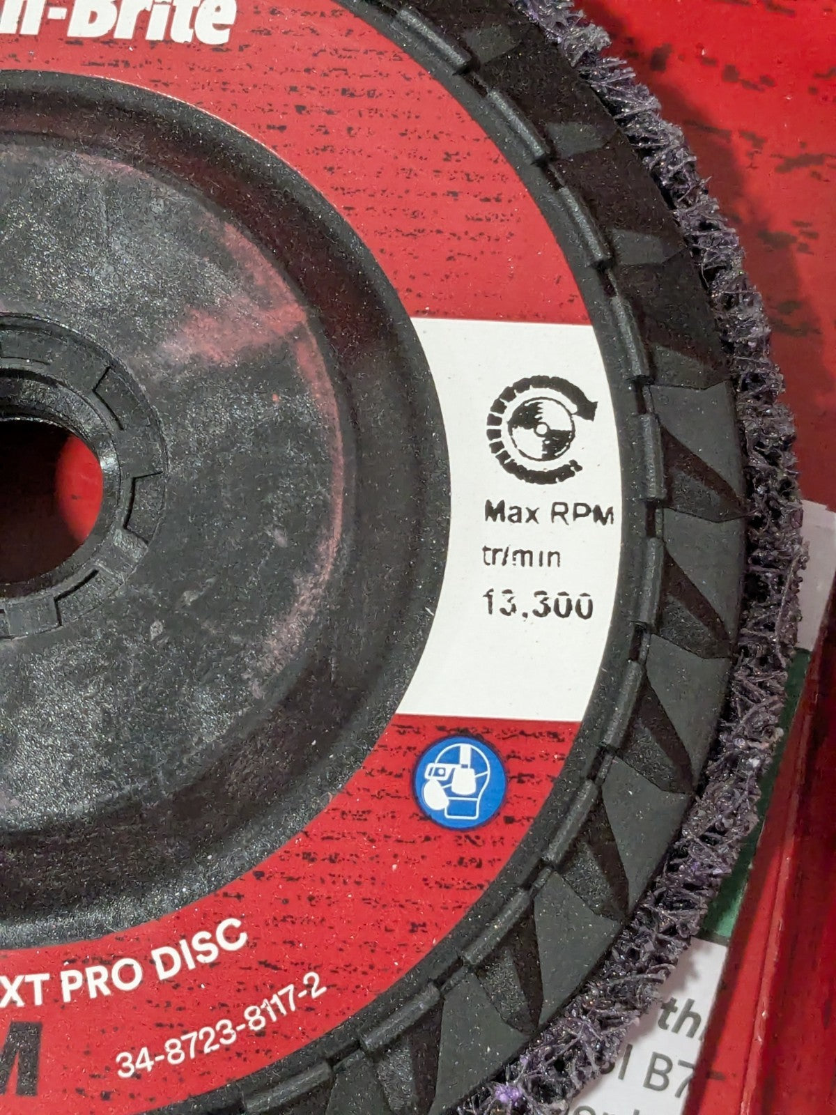 3M Deburring Disc: 4-1/2" Dia, Extra Coarse, Silicon Carbide Qty 2 71001760