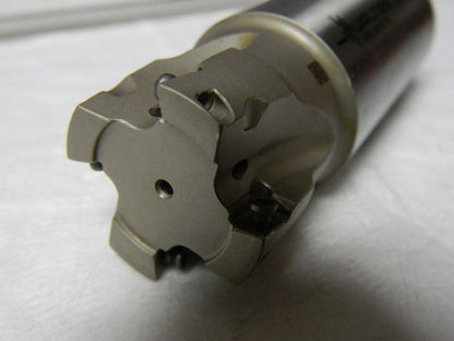 WALTER 1-1/4" Cut Diam, 8mm Max Depth Indexable Square-Shoulder End Mill