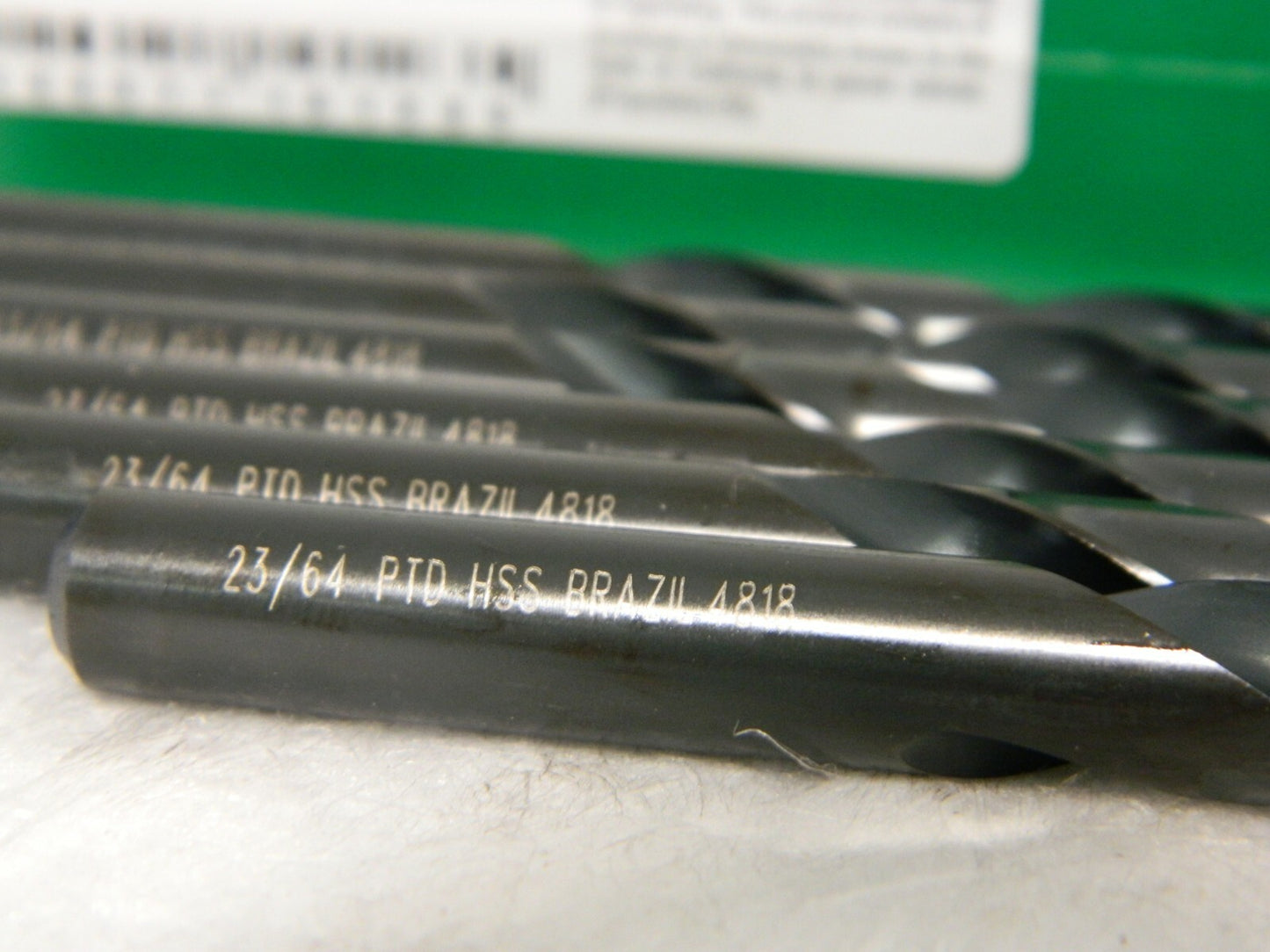 Precision Twist Drill High Speed Steel Jobber Drill 23/64" 118° Qty 6 01012