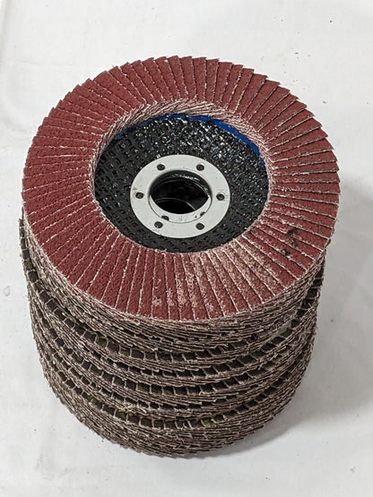 3M Flap Disc: 4-1/2" Dia, 7/8" Hole, 40 Grit, Type 29 Qty 10 7100104907