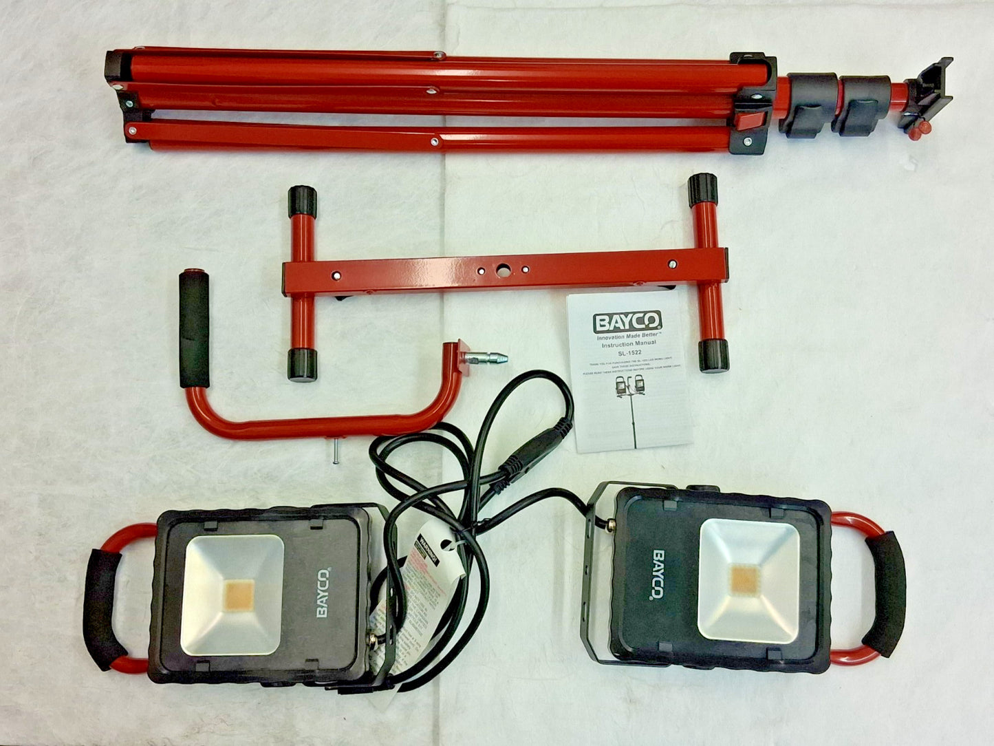 Bayco 20 Watt Tripod Electric Portable LED Light SL-1522