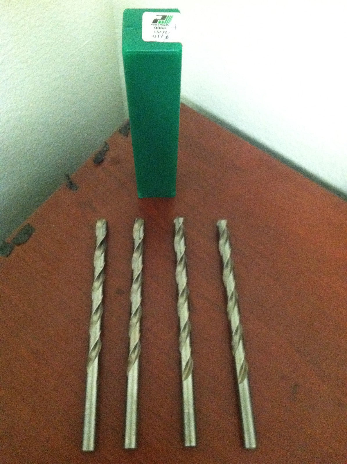 Precision Twist Drill Spiral Extra Long GP Drills 15/32" x 6" x 8&quot