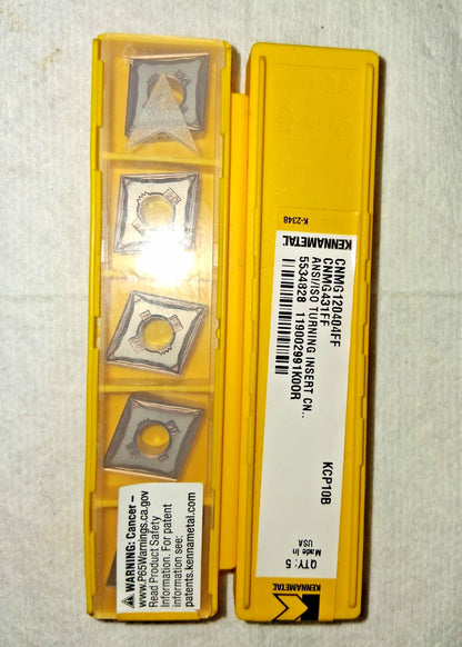 Kennametal Turning Insert CNMG431FF KCP10B Carbide Qty5 5534828