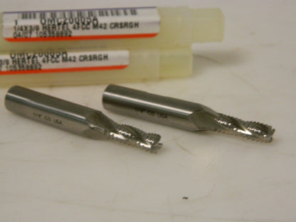 Hertel Cobalt Rough Sq End Mill 1/4" Dia Coarse 5/8" LOC 3 FL Qty 2 OMC-20005A