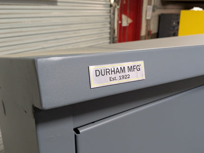 Durham Heavy-Duty Job Site Storage Cabinet 3-Shelf 64 x 24 x 62 Scratch N Dent