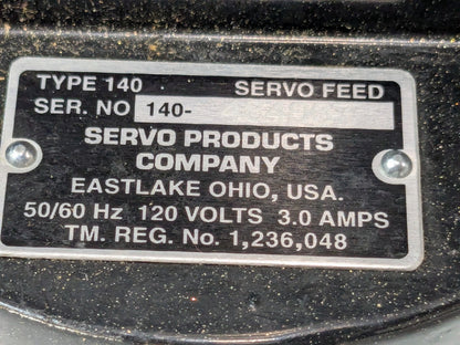 Servo Power Feed Motor Only 50/60 Hz 120V 3A ECF-140