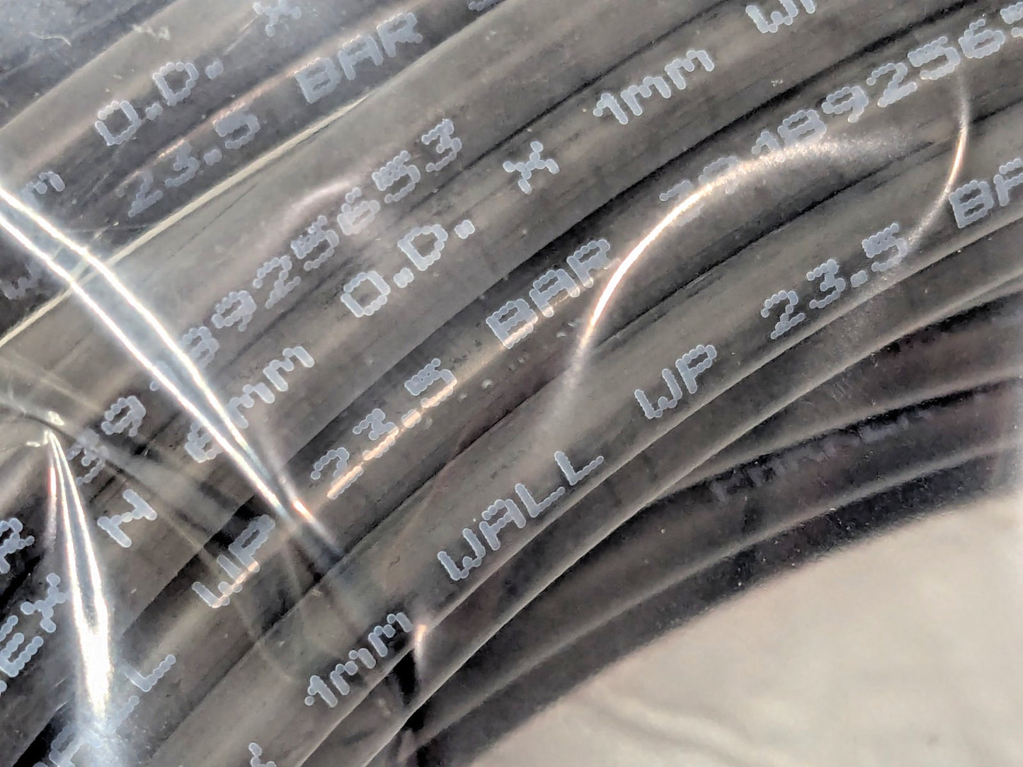 Parker Black Nylon Tube 100 Ft Long 341 Max PSI NB6X1
