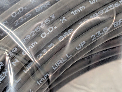 Parker Black Nylon Tube 100 Ft Long 341 Max PSI NB6X1