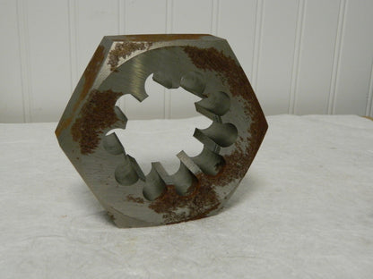 Interstate Carbon Steel Hex Rethreading Die 2-11 BSPT 4.5 Outside Dia 79772497