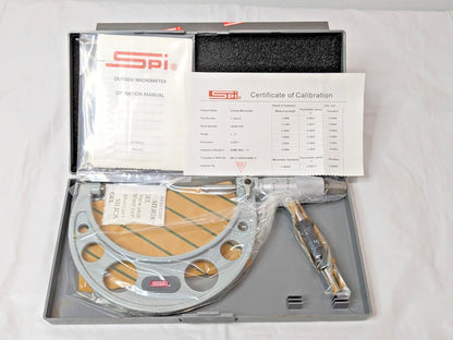 SPI Mechanical Outside Micrometer 3"-4" Range 0.0001" Graduation