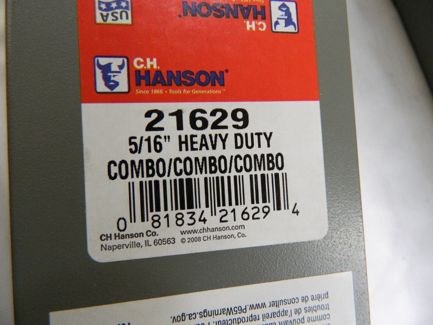 C.H. HANSON 36 Piece, 5/16 Character Steel Stamp Set 21629