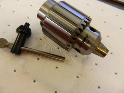 ACCUPRO Drill Chuck: 3/64 to 1/2 Capacity, Tapered Mount, JT33 CY0130704