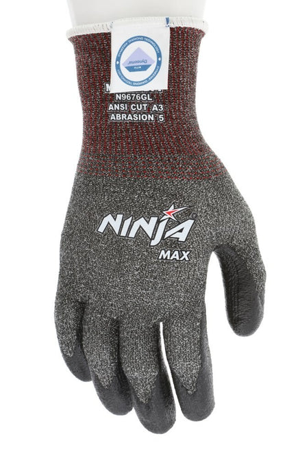 12 PAIRS MCR Safety Ninja Max Cut-Resistant Work Gloves 10 Gauge Dyneema N9676GL