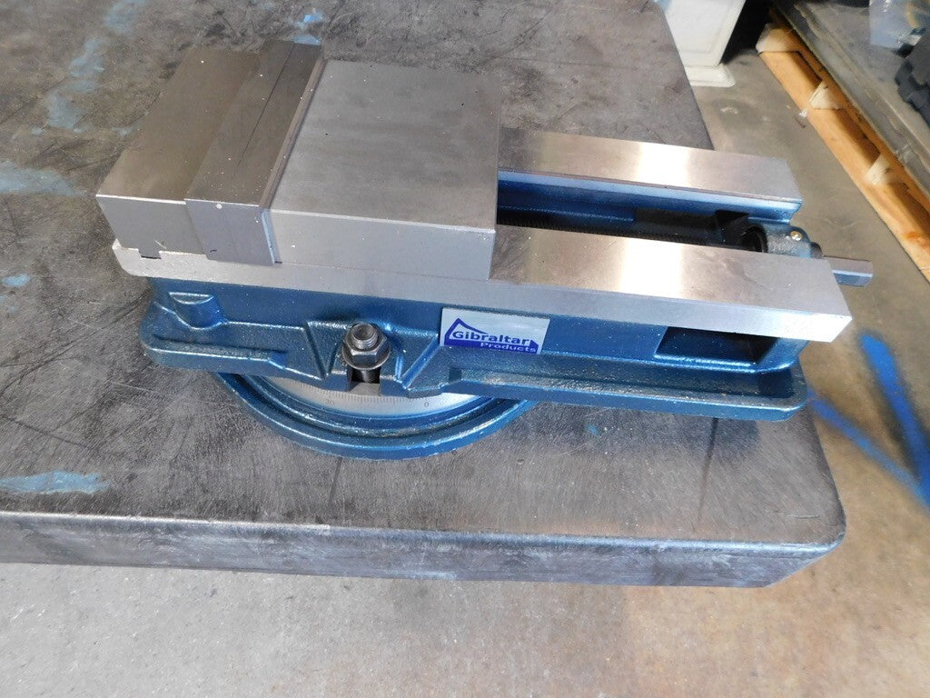 GIBRALTAR Machine Vise: 6 Jaw Width Horizontal Swivel Base 428-72692