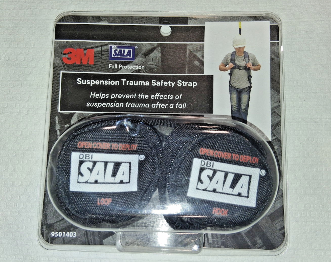 3M DBI-SALA LT WT BLK 1/PR Trauma Safety Straps 9501403