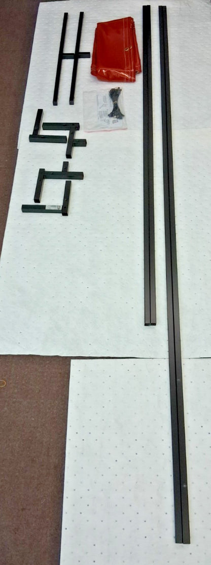 Steiner Thick Transparent Vinyl Portable Welding Screen Kit 8ft W 6ft H 538-6X8