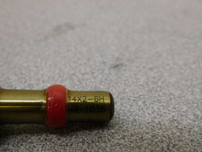 SPI Metric Taperlock Thread Plug Gage Single End M14x2 Thread NOGO 34-591-8
