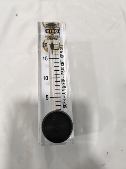 KING 1/4" F Port Block Style, Panel Mount Flowmeter 75301112C-07