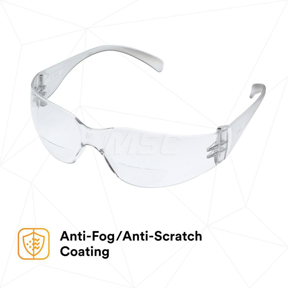 3M Magnifying Safety Glasses: 1.50, Clear Lenses Box of 20 7000127511