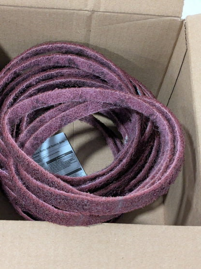 3M Abrasive Belt: 1/2" Wide, 18" OAL, Aluminum Oxide Box of 20 7000028454