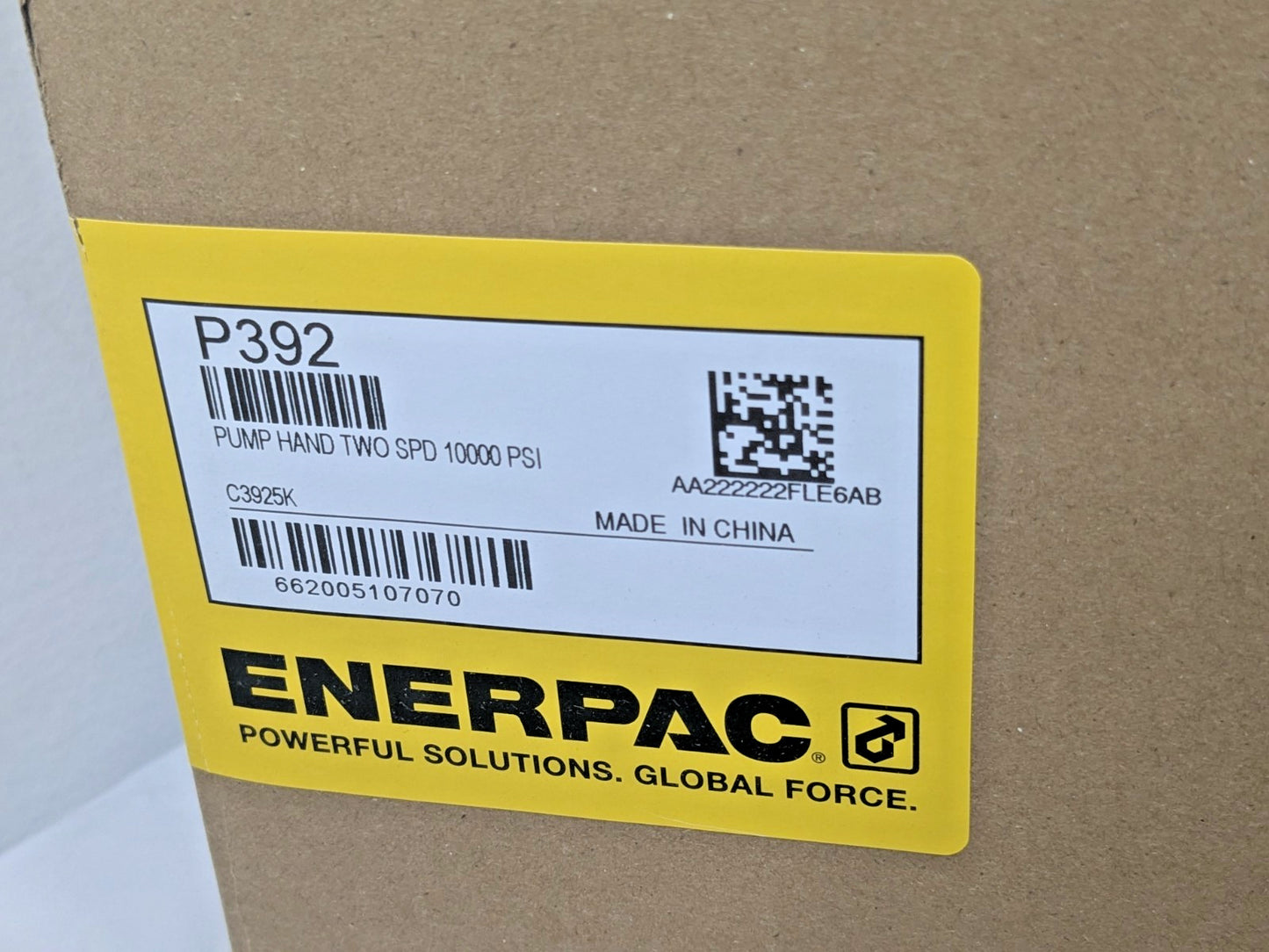 Enerpac 50 Ton Hydraulic Cylinder & Hand Pump Set 2.38 in Stroke SCL502H