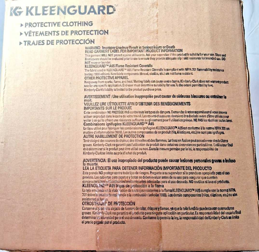 Kleenguard Non-Disposable Chemical-Resistant Coveralls QTY 12 Size 2X-Large 9815