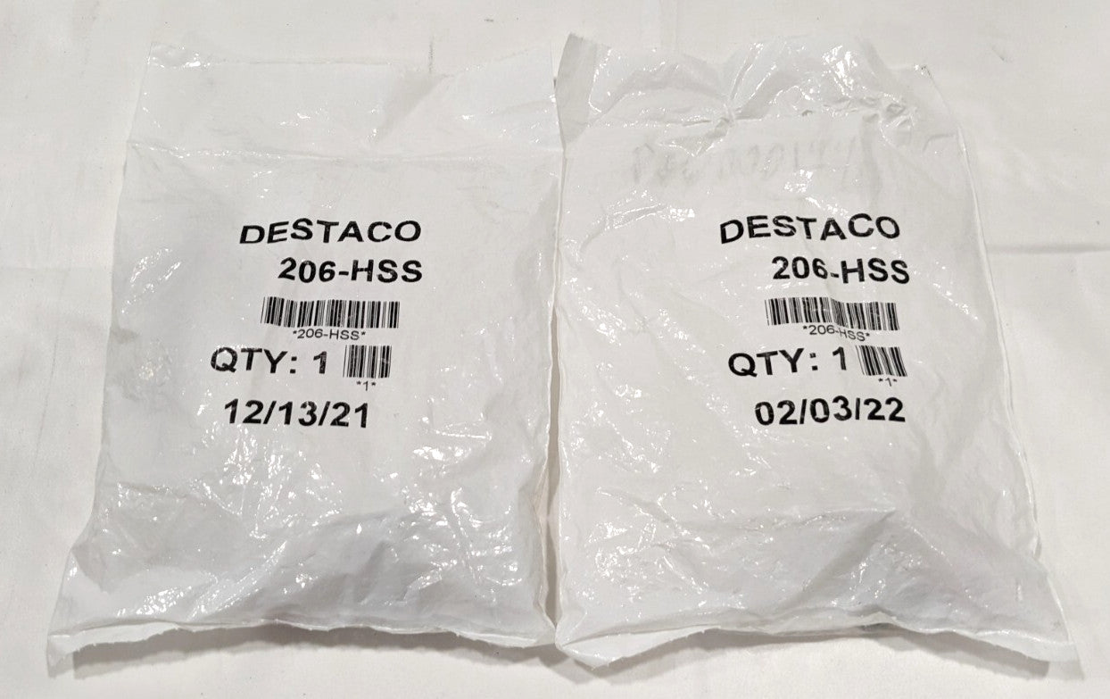 DESTACO Hold-Down Toggle Clamp Horizontal  100.00 lb Capacity 206-HSS *QTY 2*